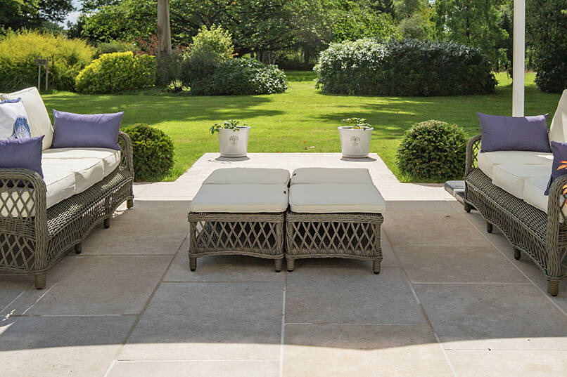 Dijon Tumbled Limestone Outdoor Paving