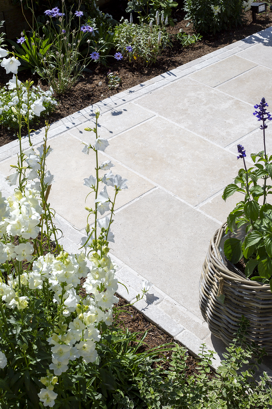 Dijon Tumbled Limestone Garden Flowers